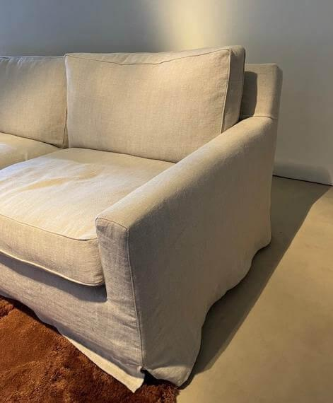 Arflex - Sofa Cousy Stoff Oxford Col 3 Leinen Beige - 5
