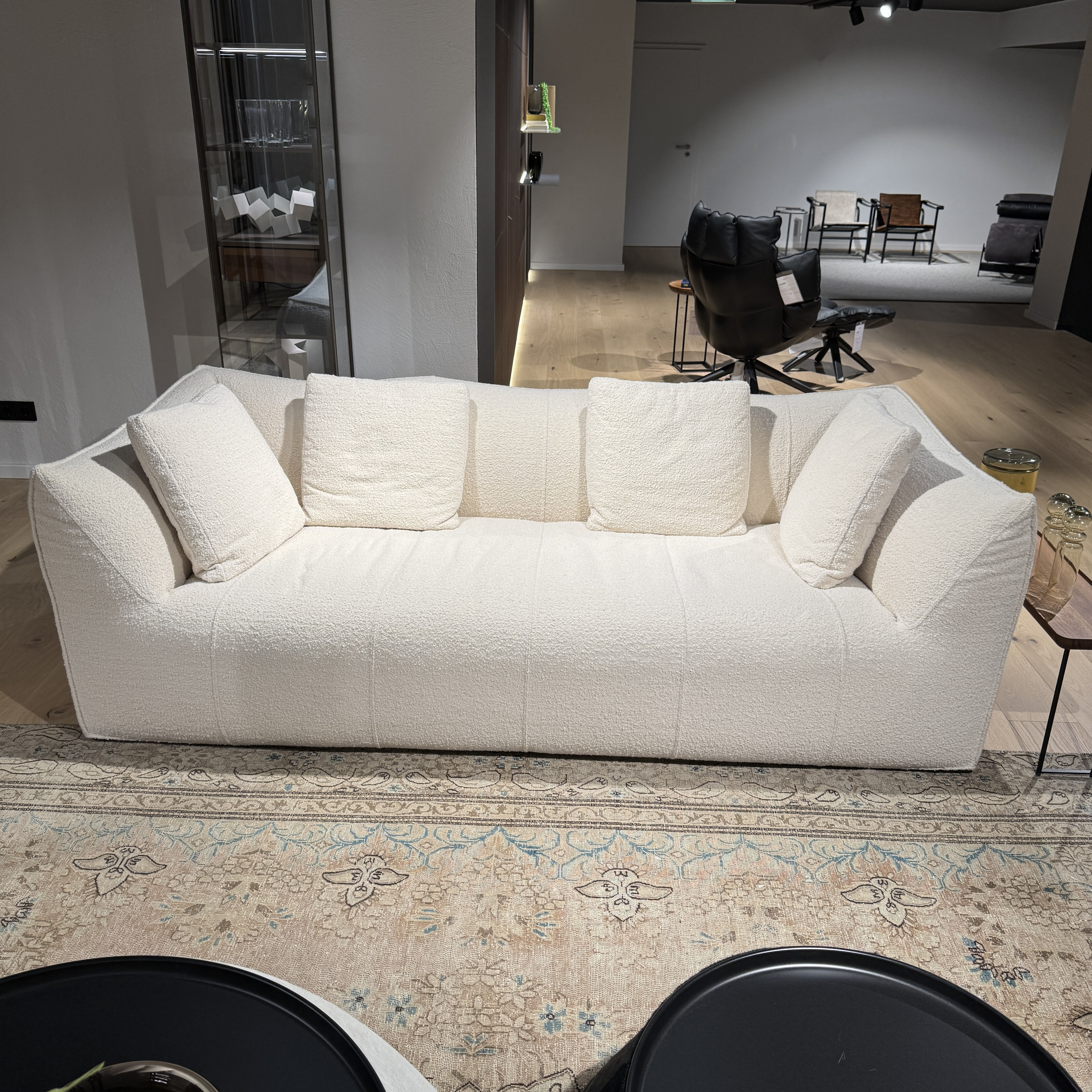 B&B Italia - Sofa Le Bambole Stoff Bouclè Sila 2823100 Weiß Inklusive 4 Kissen - 5