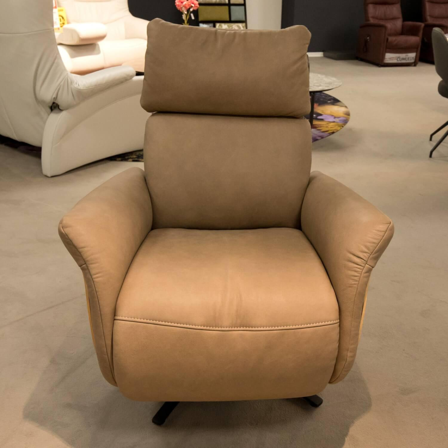 himolla - Relaxsessel 7151 Leder 27 Leonessa Desert Holzteile Wildeiche Bianco 2 Motorisch - 7