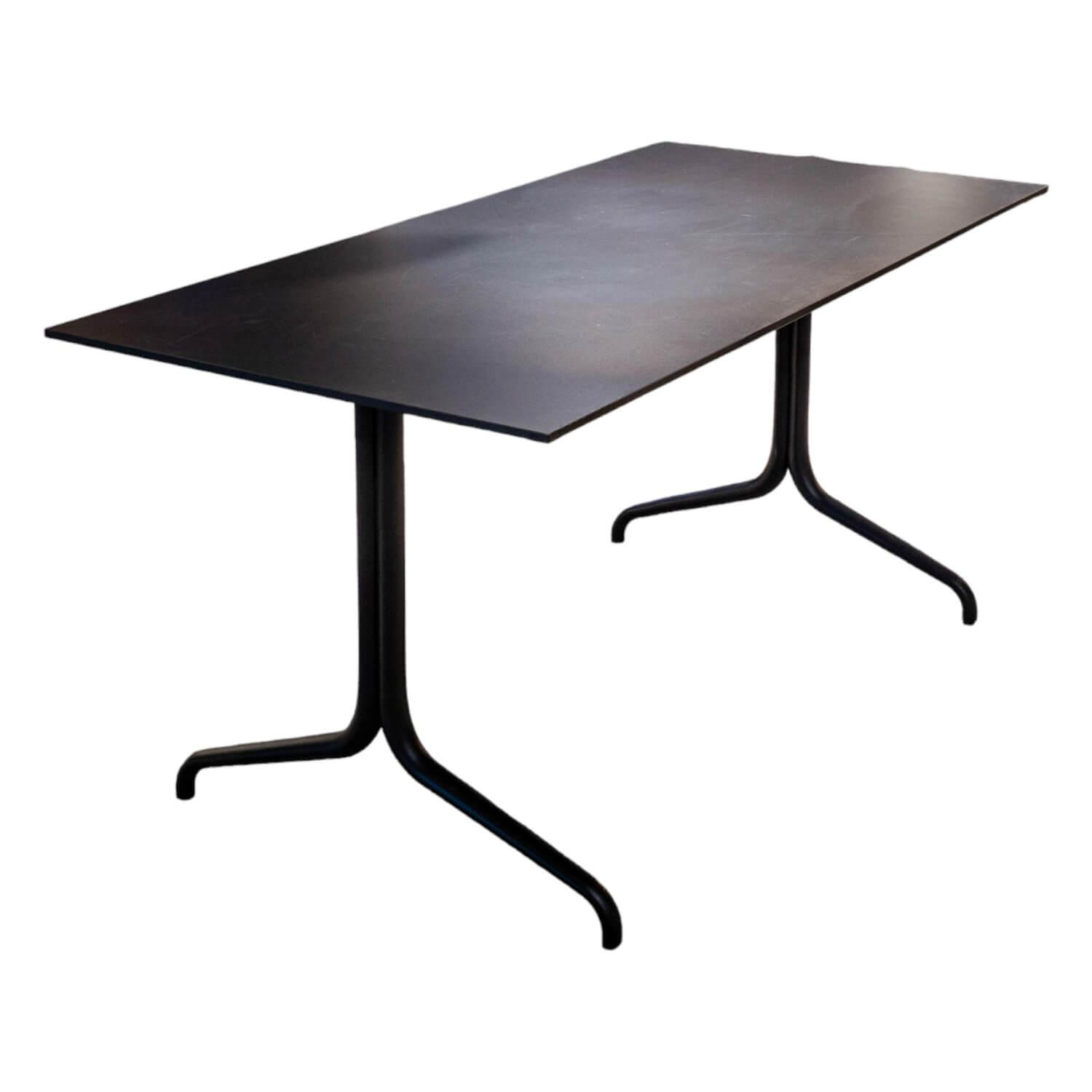 Tisch Belleville Table Bistro Outdoorfähig Vollkernmaterial Schwarz