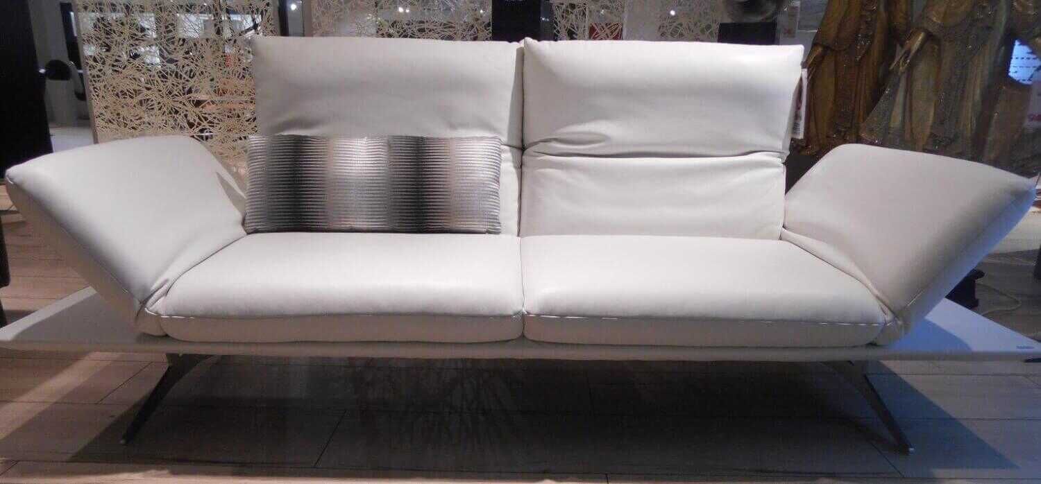 Koinor - Sofa Francis 2,5er Leder Creme Weiß - 2