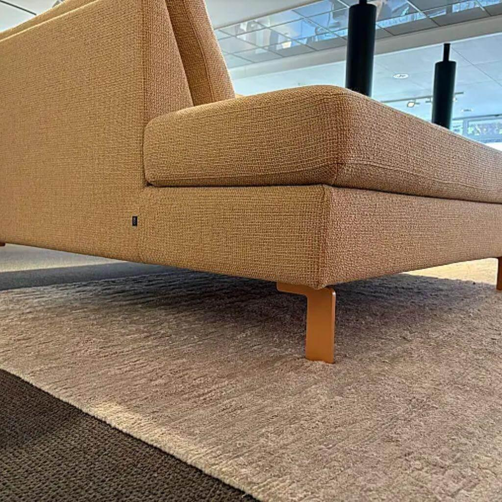 COR - Ecksofa Conseta Stoff 8186 Aprikose Rosa Orange Gestell Metall Rosa Orange - 5