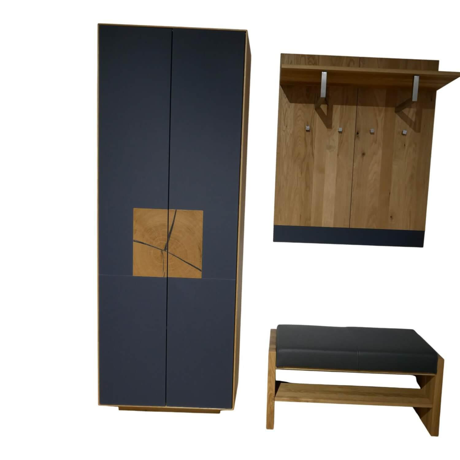 Gradel - Garderobe Domus Astige Eiche Gebürstet Naturbelassen Geölt - 1