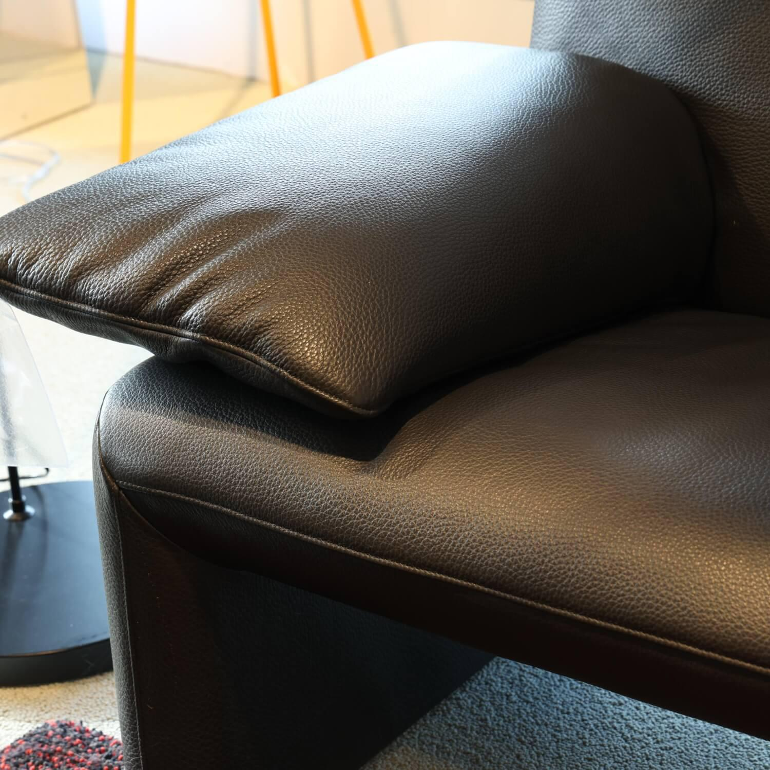 Jori - 2er-Set Sofa Linea JR-8700 Bezug Leder Fuerte Stone Mit PVC Gleitern - 5