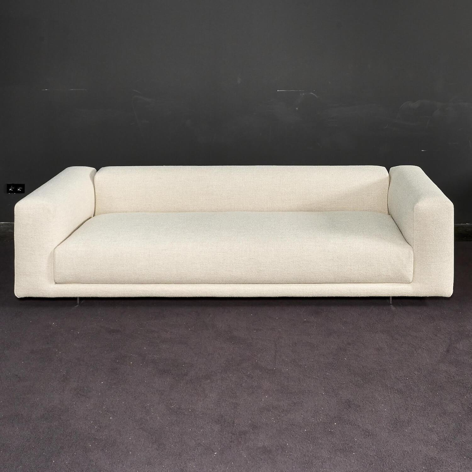 COR - Sofa Moss Bezug Stoff 8207 Muschel Füße Verchromt Mit Kunststoffgleitern - 15