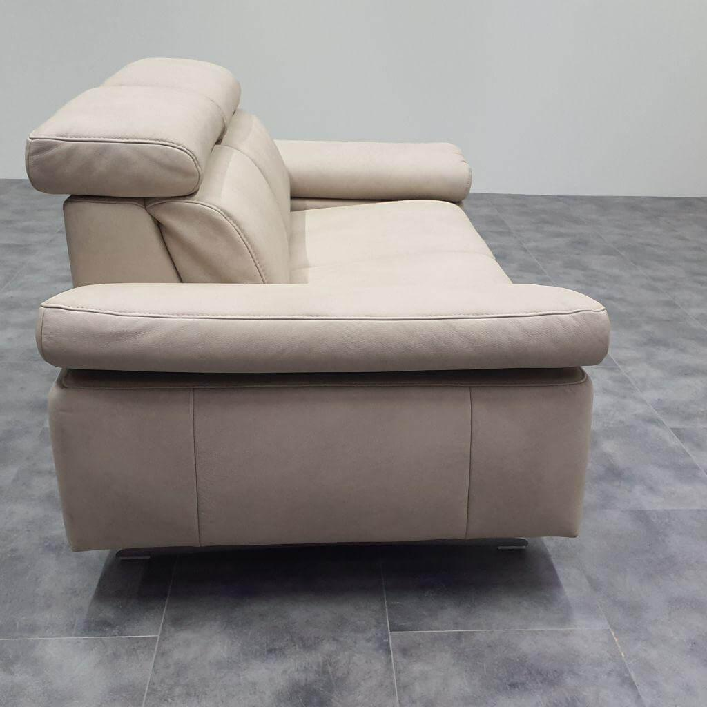 himolla - Sofa 2-Sitzer 1182 62 F44 Leder 24 Longlife Rustika Küste Beige Gestell Metall Anthrazit Mit Elektrischer Wallfree-Funktion - 2