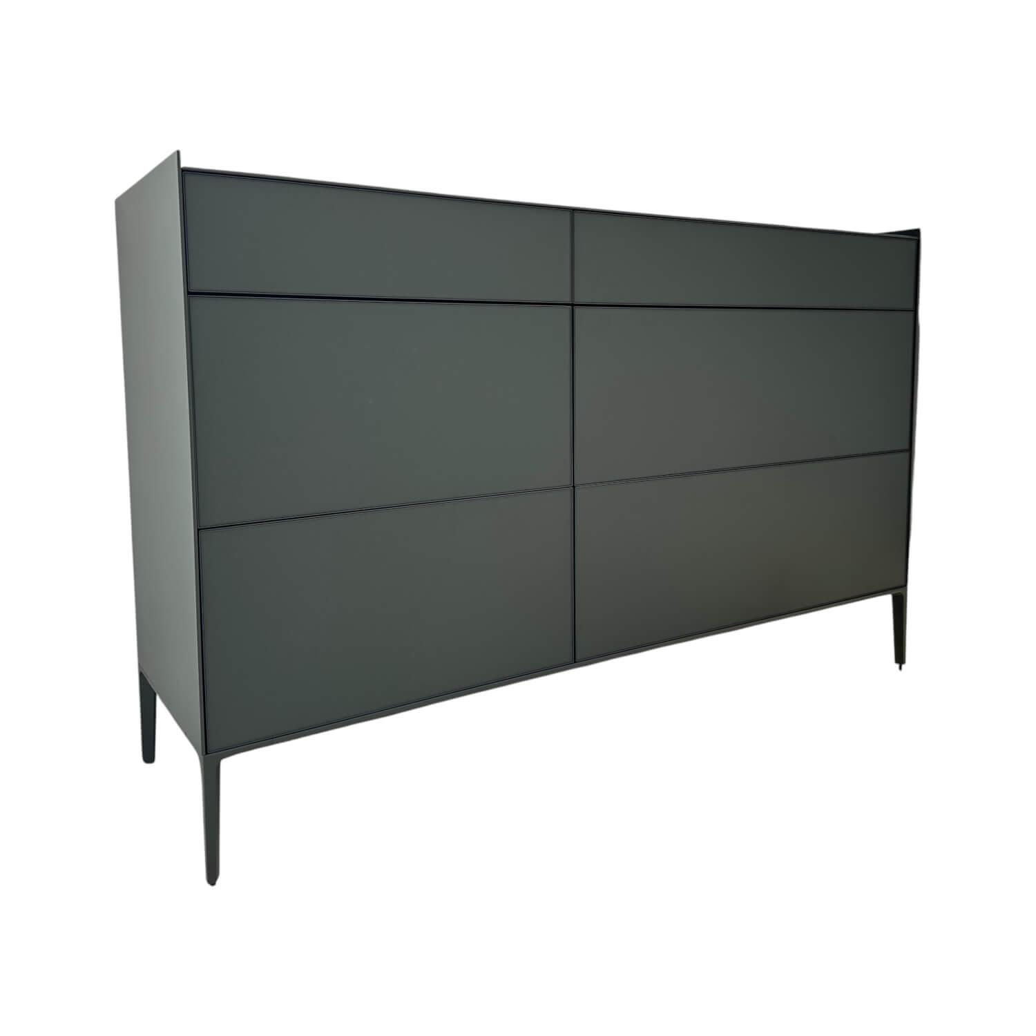 Rimadesio - Sideboard Self Bold Glas Matt Verde Lichte 147 Grün Gestell Metall Verde Lichte 314 Grün Lackiert - 1