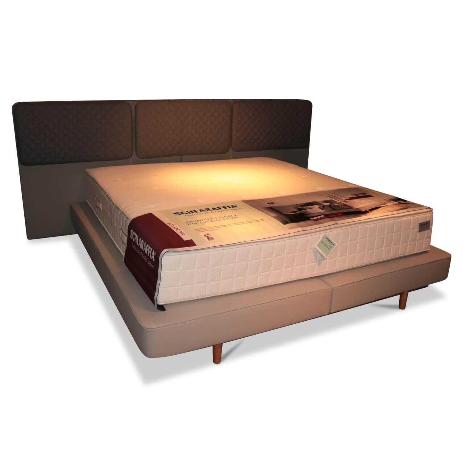 schlaraffia-boxspringbett-silence-lifestyle-stoff-grau-mit-matratze-und-kopfteil-2b3421bb0c78 Schlaraffia - Boxspringbett Silence Lifestyle Stoff Grau mit Matratze und Kopfteil - 1