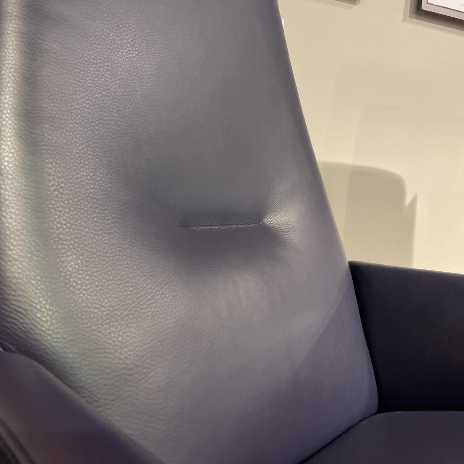 WK Wohnen - Relaxsessel WK 680 Tipo Leder 10 Polo 1057 Gestell Disc 60 Chrom - 4