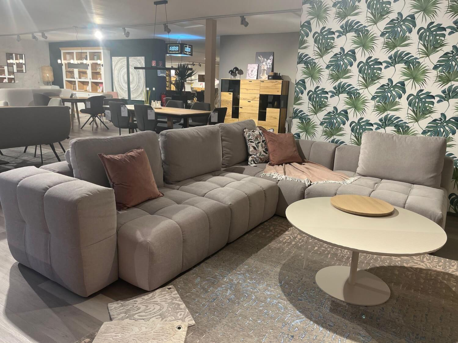 Schöner Wohnen-Kollektion - Ecksofa Elements Stoff Easy Care Light Grey Grau - 5