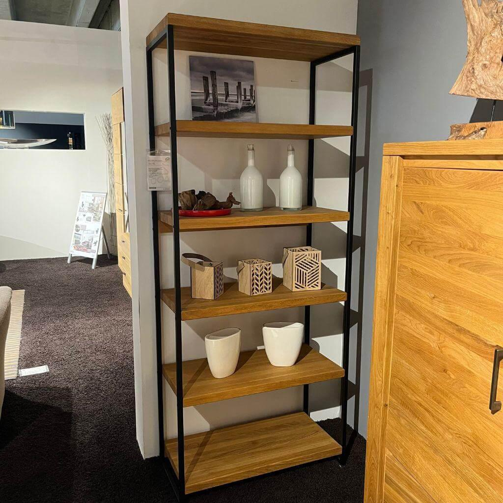 Natura - Regal Farmingdale Oberfläche Holz Eiche Gestell Metall Schwarz - 2