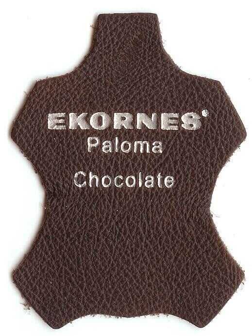 Ecksofa Paradise Leder Paloma Chocolate Braun mit Kissen
