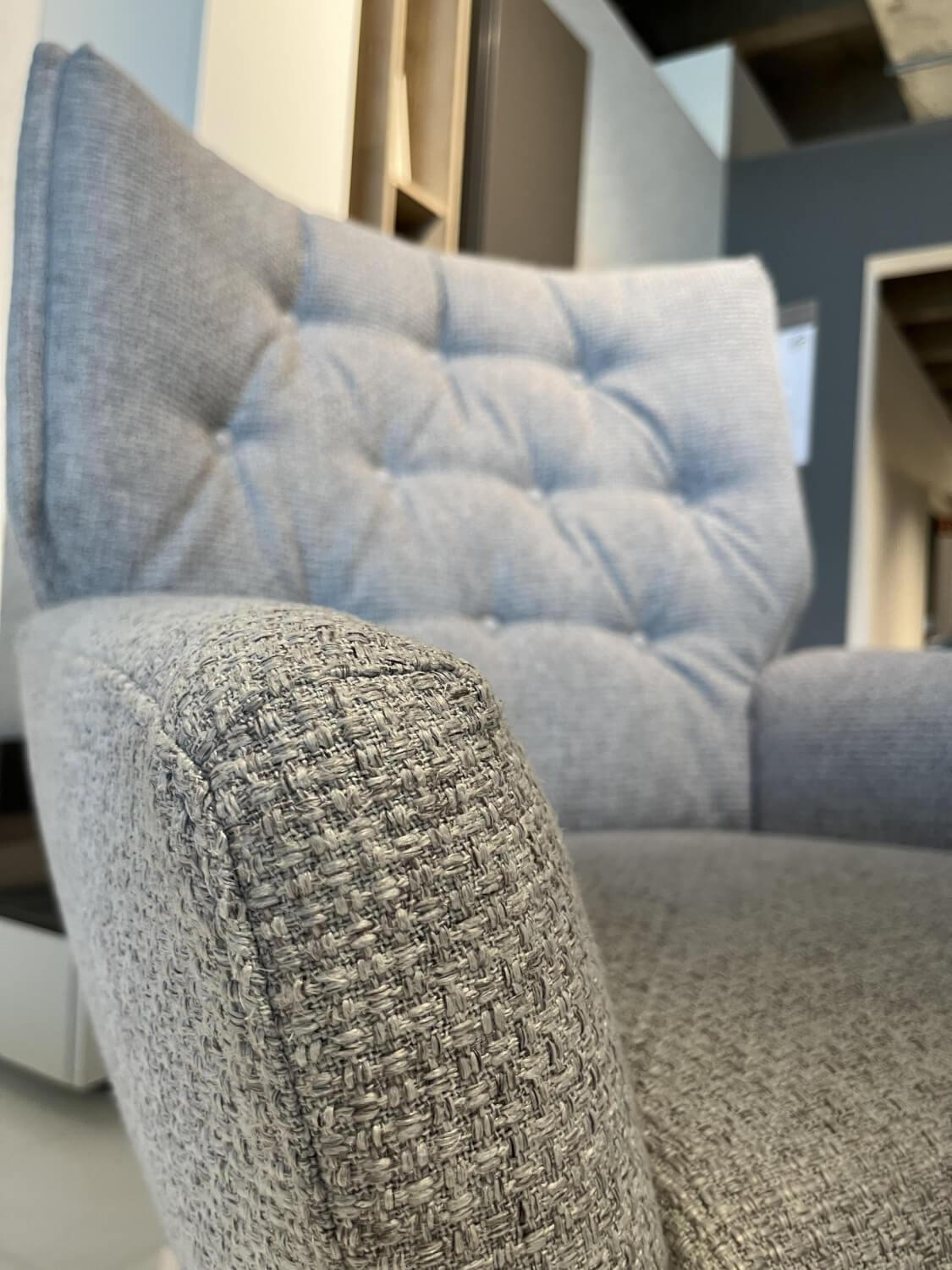 Comfort Republic - Drehsessel Maximilian Stoff Catona 2a Beige Gestell Metall Schwarz - 2