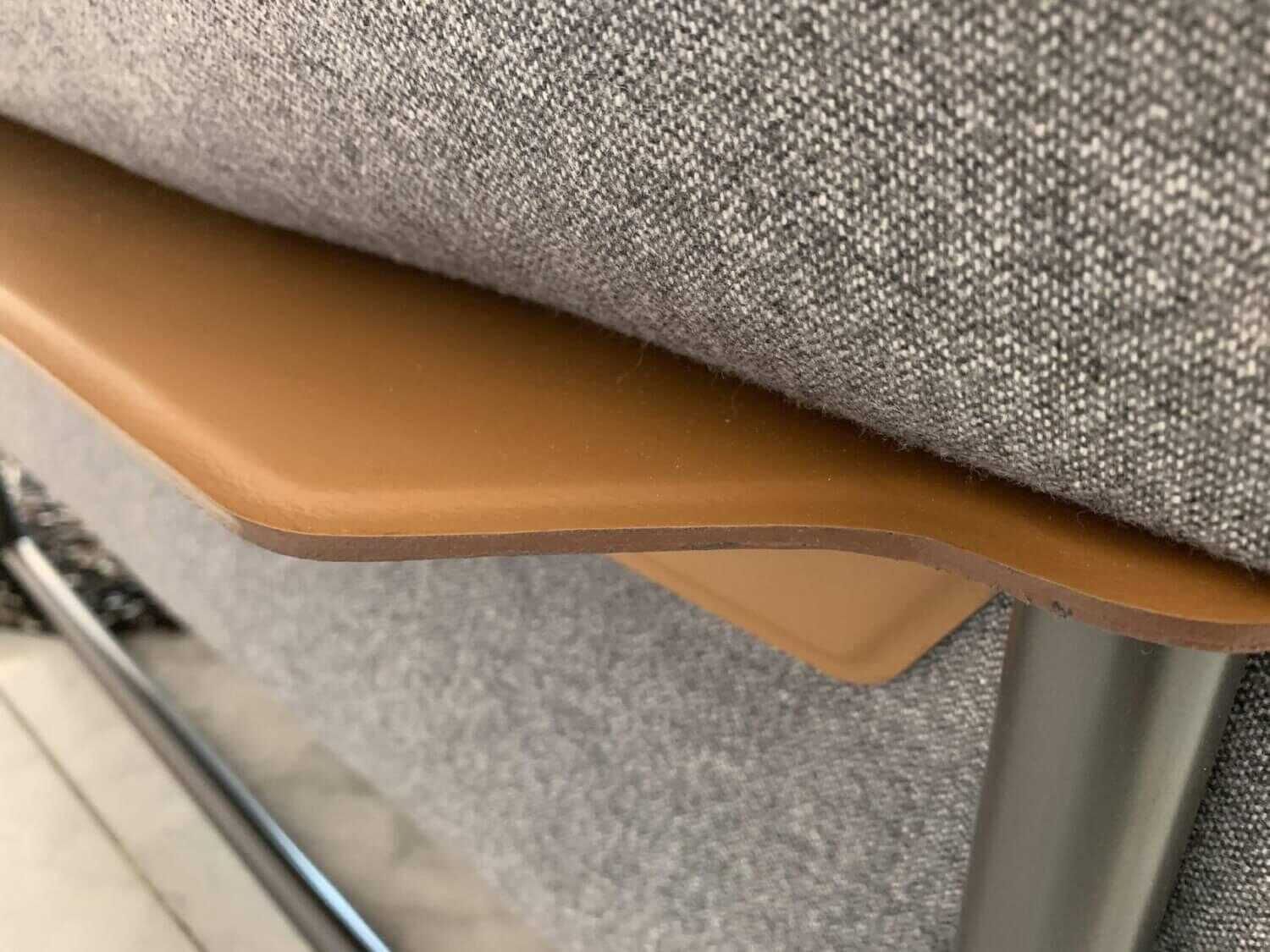 Flexform - Sofa Zeno Light Stoff Graumeliert Gestell Metall Brüniert mit 2 Kissen - 8