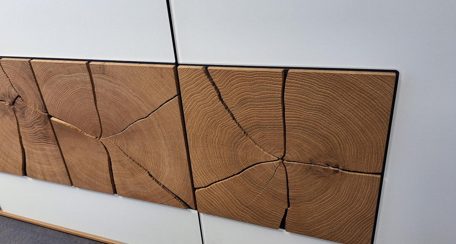 Hartmann - Wohnwand Caya Glas Weiß Kerneiche Umato - 17