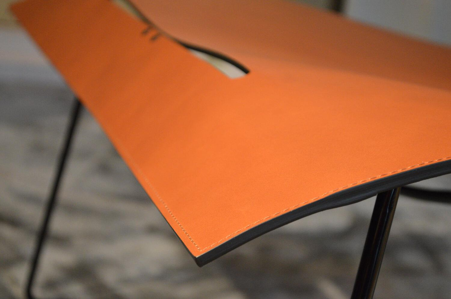 Walter Knoll - Sessel Cuoio Lounge Chair Leder Saddle Sherry Braun mit Hocker - 4