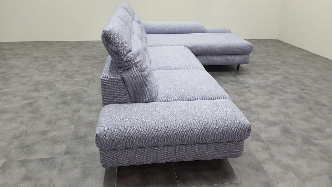 himolla - Ecksofa 1571 Stoff Marble Manga Violet Füße Metall Anthrazit Mit Verstellfunktion - 3
