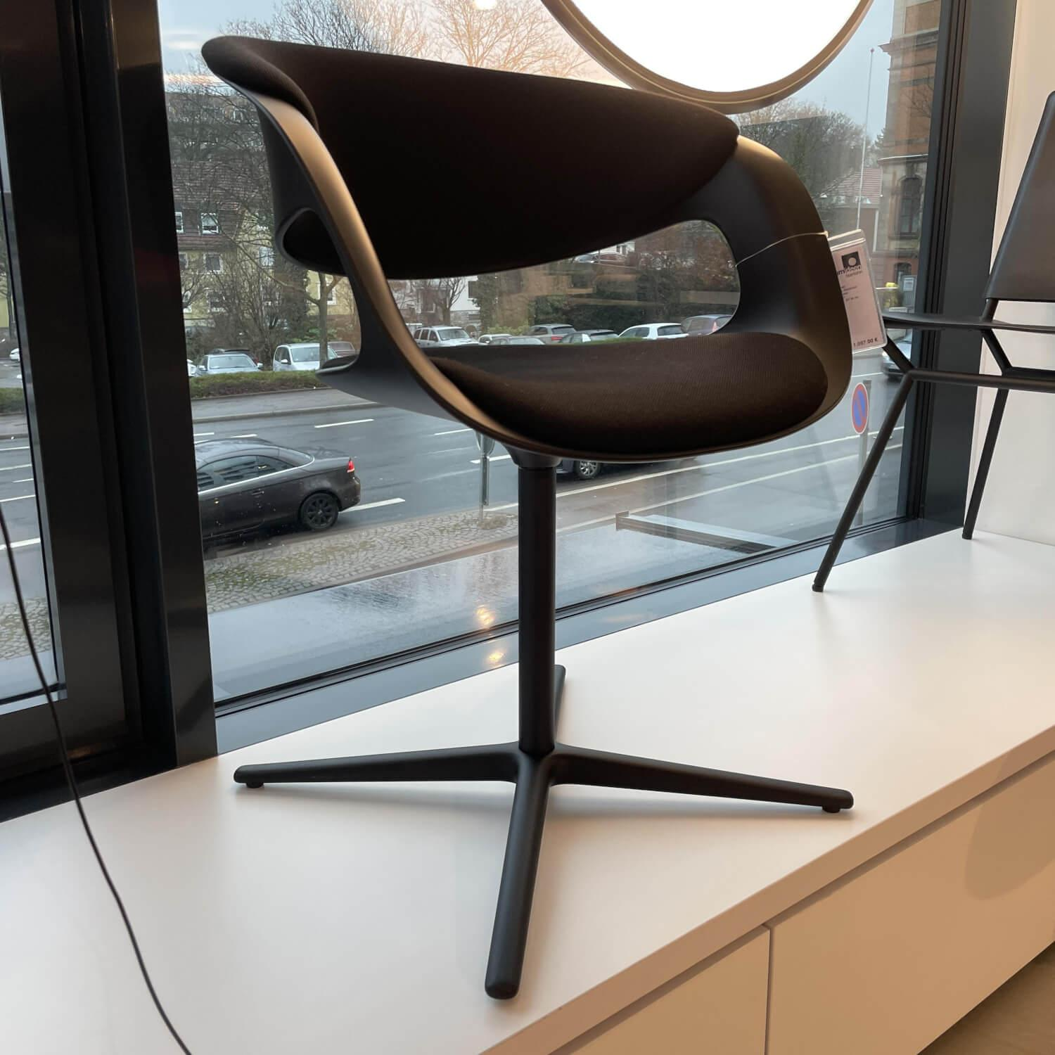 Walter Knoll - Stuhl Lox 1354 Bezug Steelcut 2 190 Vierfußkreuz Aluminium Drehbar Pulverbeschichtet Schwarz - 6