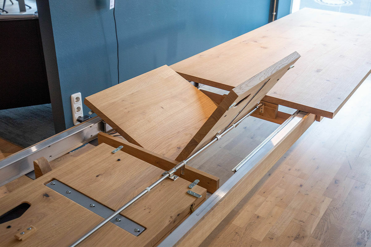 Scholtissek - Esstisch Varus Ausziehbar Knorrige Eiche Puro Geölt mit 2 Auszügen - 2