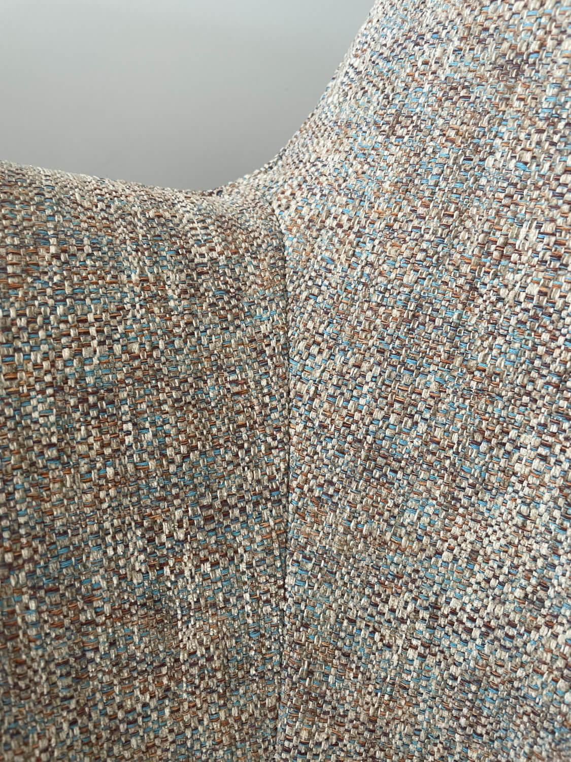 Walter Knoll - Stuhl Sheru 1441 C Stoff Kimali 7692 Bluewash Beige Rücken Leder Pebble - 3