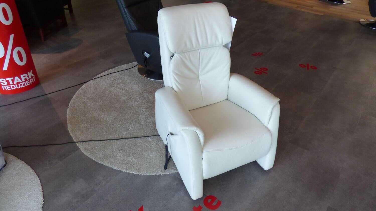 himolla - Sessel 7978 Leder Creme Weiß mit Massagefunktion - 2