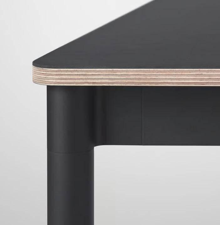 Muuto - Esstisch Base Rechteckig Holz Black Nanolaminate Plywood Black - 2