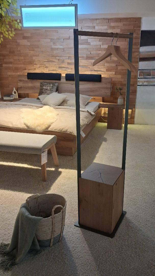 Voglauer - Garderobenständer Stummerdiener Valpin Eiche Altholz Metall Anthrazit - 2