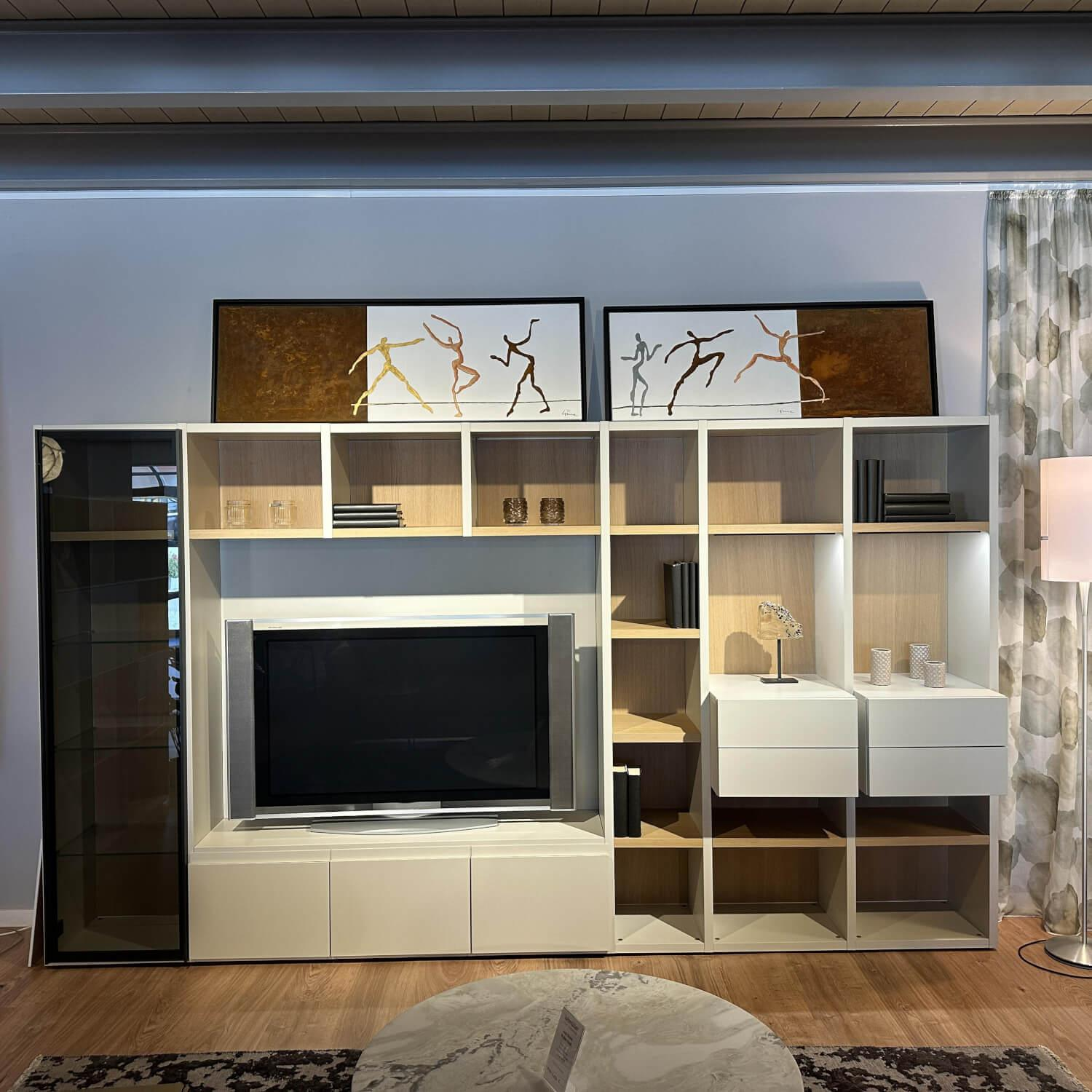 Morassutti - Bücherwand Lack Holz Weiß - 6