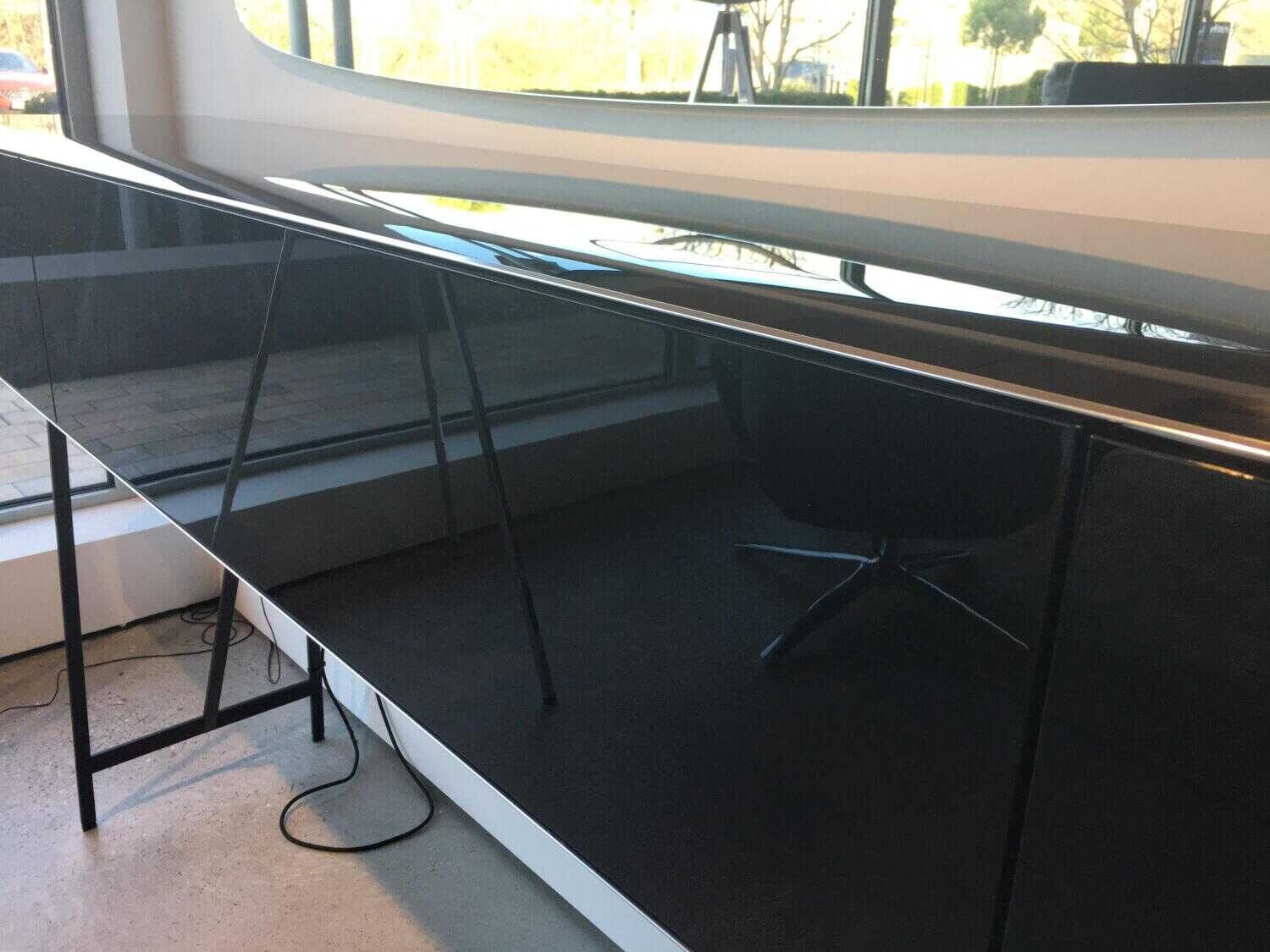 YOMEI - Highboard S 100 Lackiert Schwarz 82 Pantex Hochglanz - 8