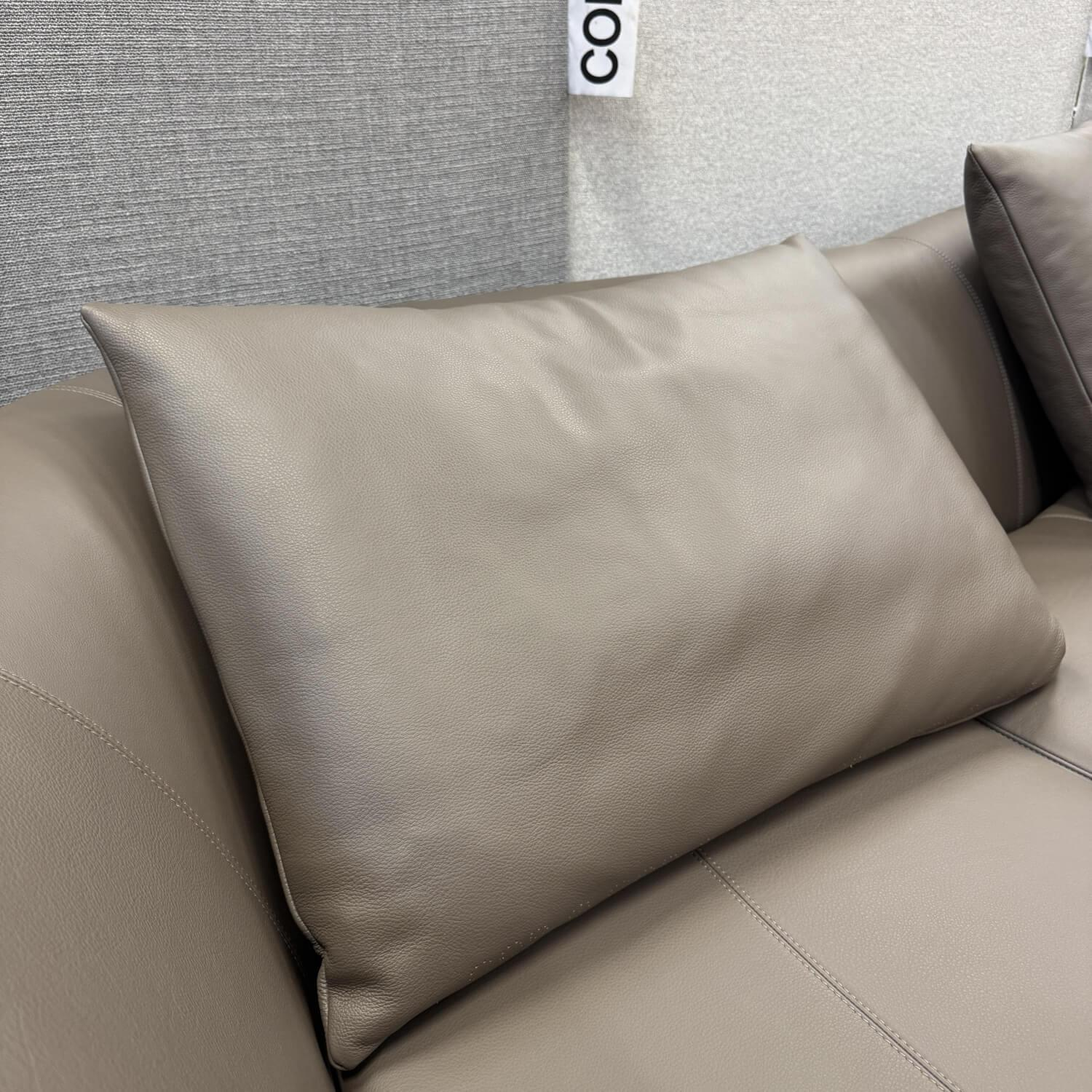 COR - Ecksofa Siwa 58212 Leder 245 Terra Braun Inklusive Hocker Und Rückenkissen - 9