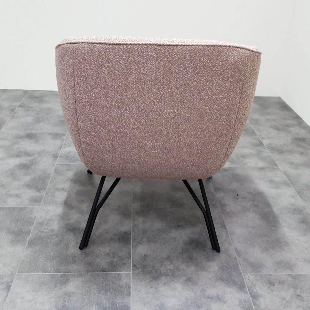 himolla - Sessel 7190 31K11 Stoff 24 Crumble Crocus Rosa Melliert Gestell Metall Anthrazit Pulverbeschichtet Inkl. Kissen - 3