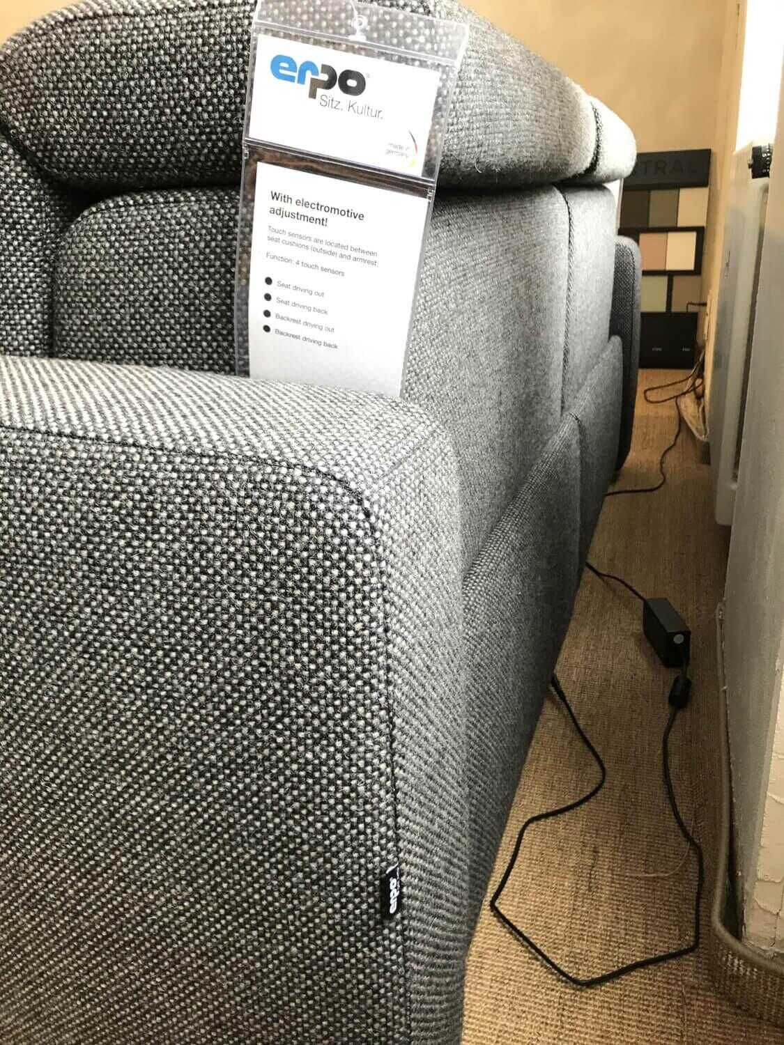 Erpo - Sofa Avantgarde 900.26 Stoff Anthrazit mit elektrischer Verstellfunktion - 5