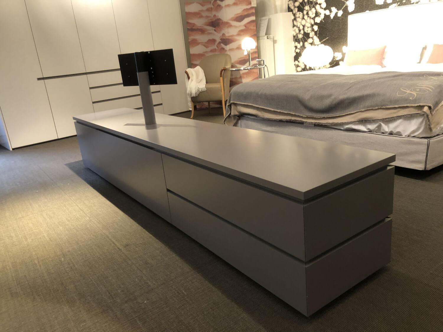 Interlübke - Sideboard Cube Gap Lack Nebel Grau Mit Innenauszug Und Kabelmanagement - 7