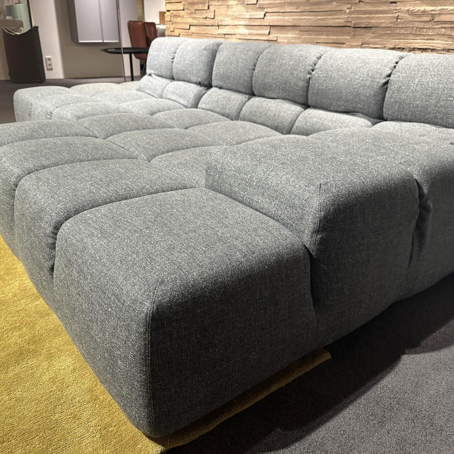 B&B Italia - Ecksofa Tufty-Time Bezug Stoff Lube Schiefer Grau Gestell Schwarz 0154N - 5