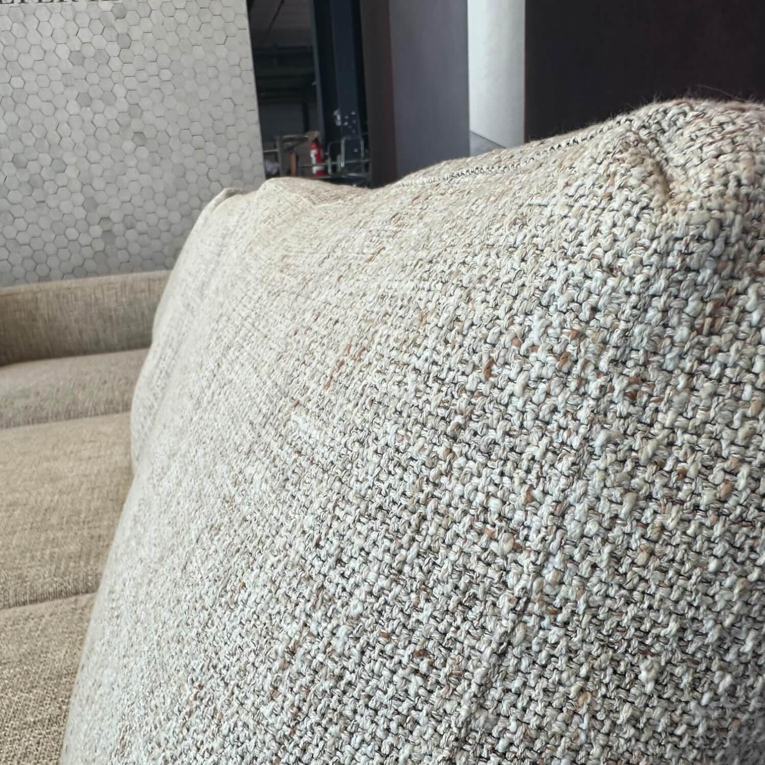 Walter Knoll - Ecksofa Living Landscape 755 Stoff Sorel 7871 Smoke Quartz Grau Beige Sockel Buche Schwarz Lackiert Mit Tischelement - 9