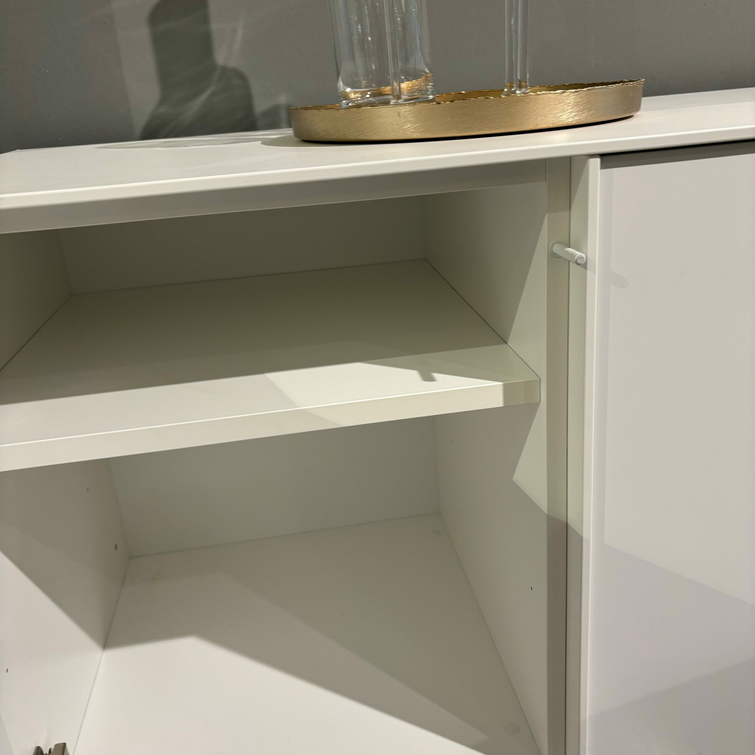 Musterring - Sideboard Rose Casello Lack Weiß Inklusive Kabeldurchlass  - 4