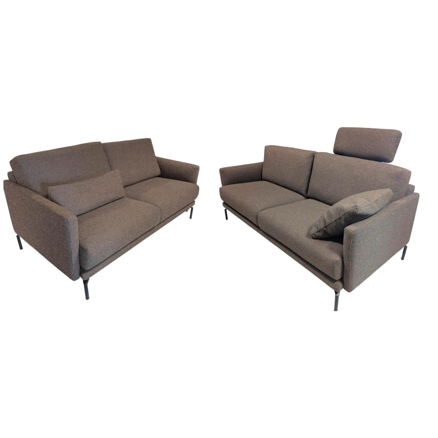 WK Wohnen - Garnitur Göteborg WK 593 Stoff 41 82 Ocker Braun Gestell Schwarz - 7