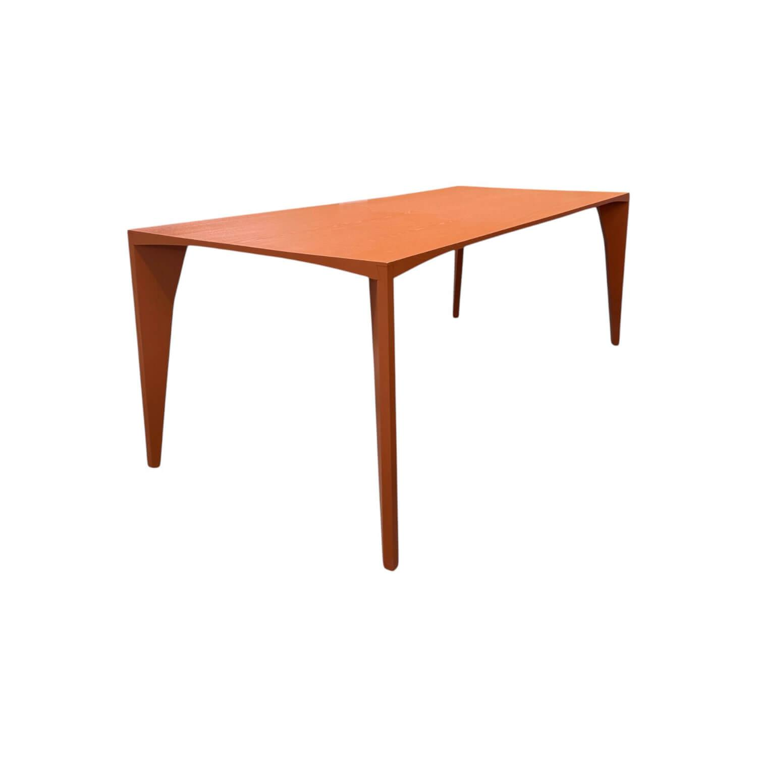 COR - Esstisch Delta 6420 Massivholz Herbstrot Gebeizt Und Klar Lackiert Mit Kunststoffgleitern - 1