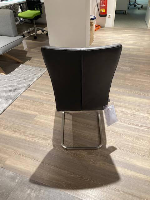 Natura - 6er-Set Stuhl 4110 Leder Toledo Caffe Braun Gestell Edelstahl Gebürstet - 5
