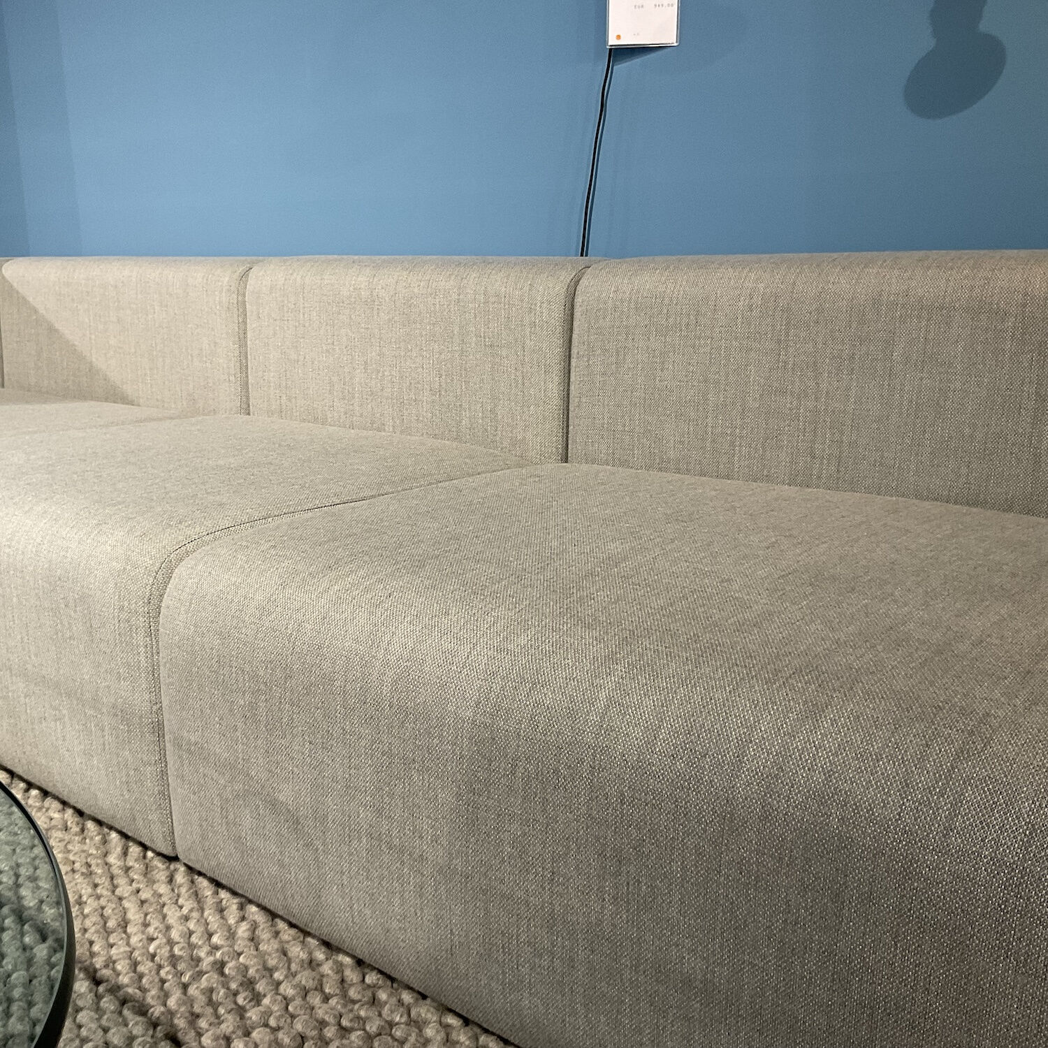 Hay - Ecksofa Mags Stoff Kvadrat Fiord 151 Grau Füße Kiefernholz Schwarz Gebeizt Inklusive Rückenkissen - 9