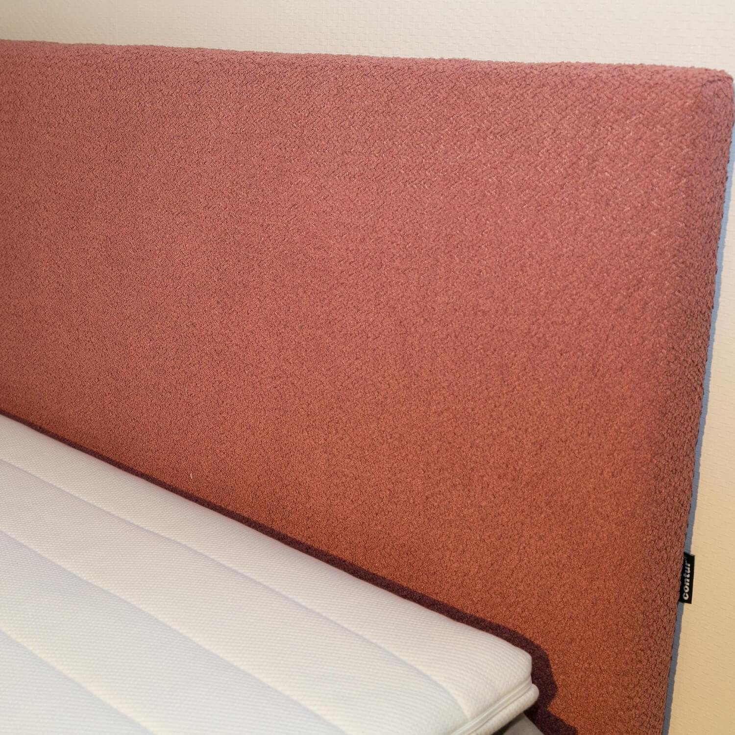 Contur - Boxspringbett Gargano Bezug Stoff 0560 Rosa Fuß Chromfarbig Mit Matratze Topper Und Nachtkonsole - 9