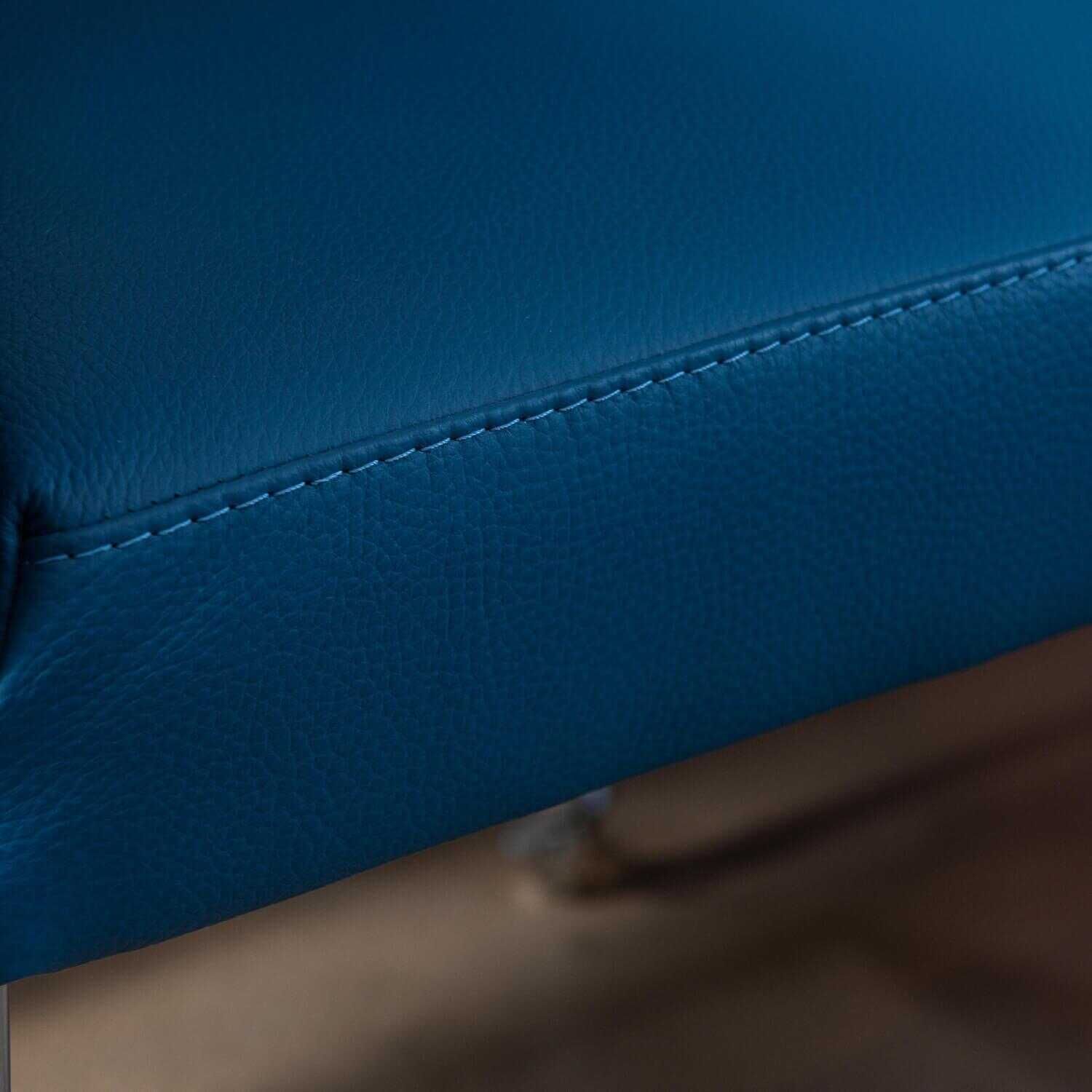 Esszimmerstuhl Chair Factory S1021-F Leder Blau