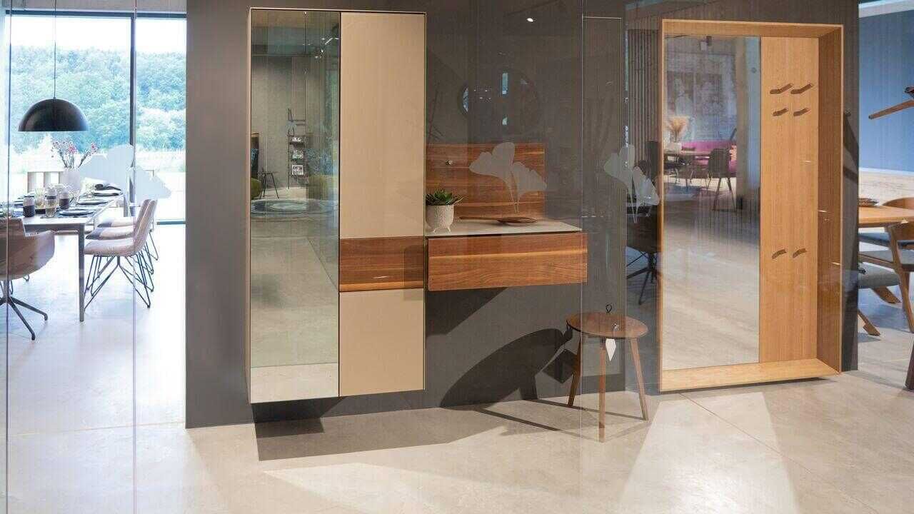 Team 7 - Garderobe  Nussbaumholz Massiv Geölt Spiegel Glas - 3
