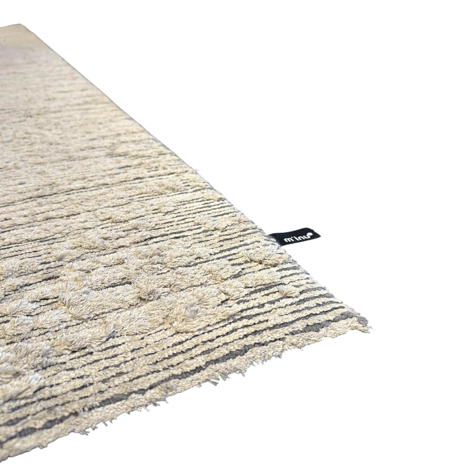 Miinu - Teppich Jay Bee 101 Seide Und Schurwolle White Swan Grau Weiß Handgeknüpft 202x282 - 1