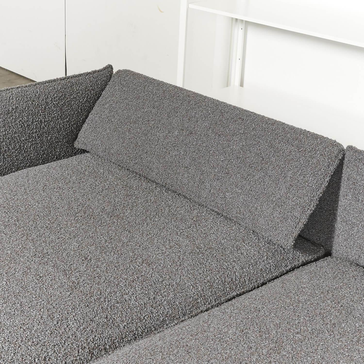 IP Design - Sofa mit Longchair Cube Air Stoff Cooper BW1779-191 Grau - 12