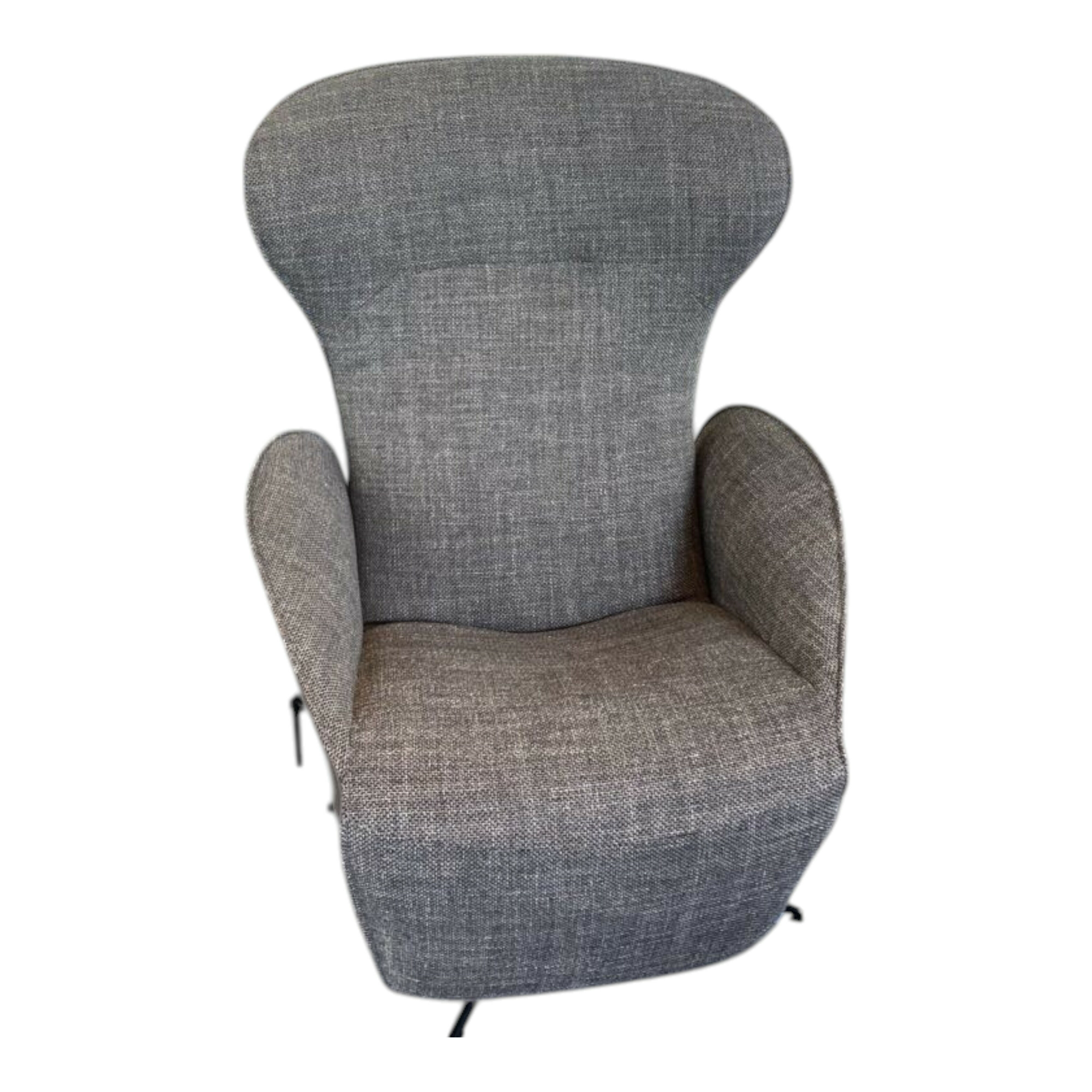 Jori - Relaxsessel Daydreamer 7450 Leder Celia Smok Stoff Siena C0003 Grau - 1