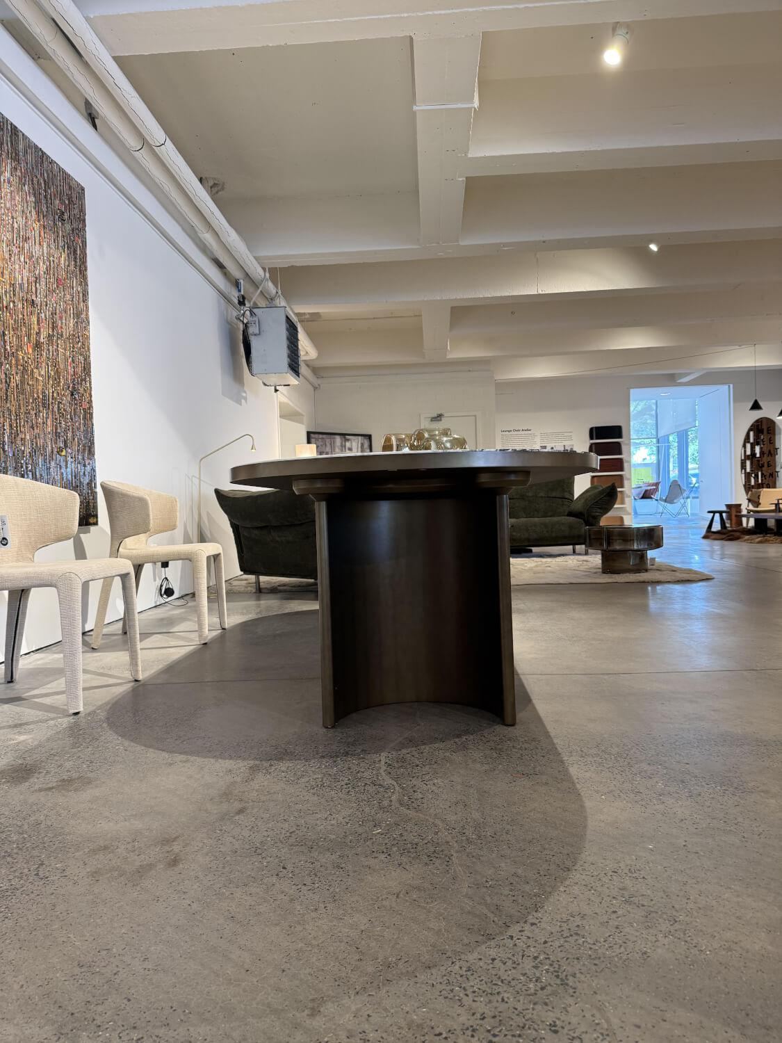 Molteni & C - Esstisch Blevio Platte Marmor Breccia Capraia Fuß Eclipse - 8