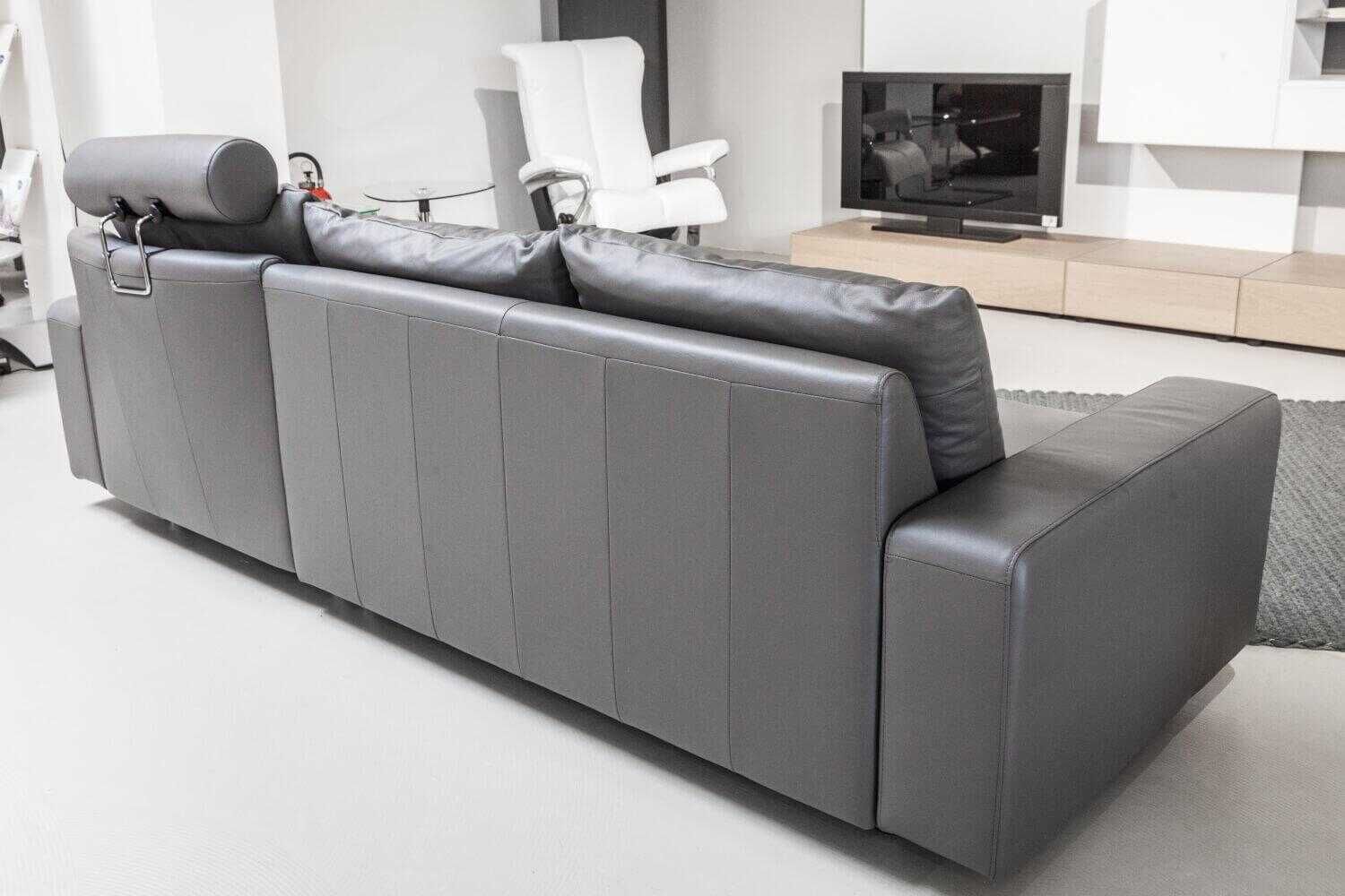 bb1e1560d5257dcc33155ea5071b9be8 Stressless - Ecksofa E200 Leder Paloma Grau Metal Grey - 7