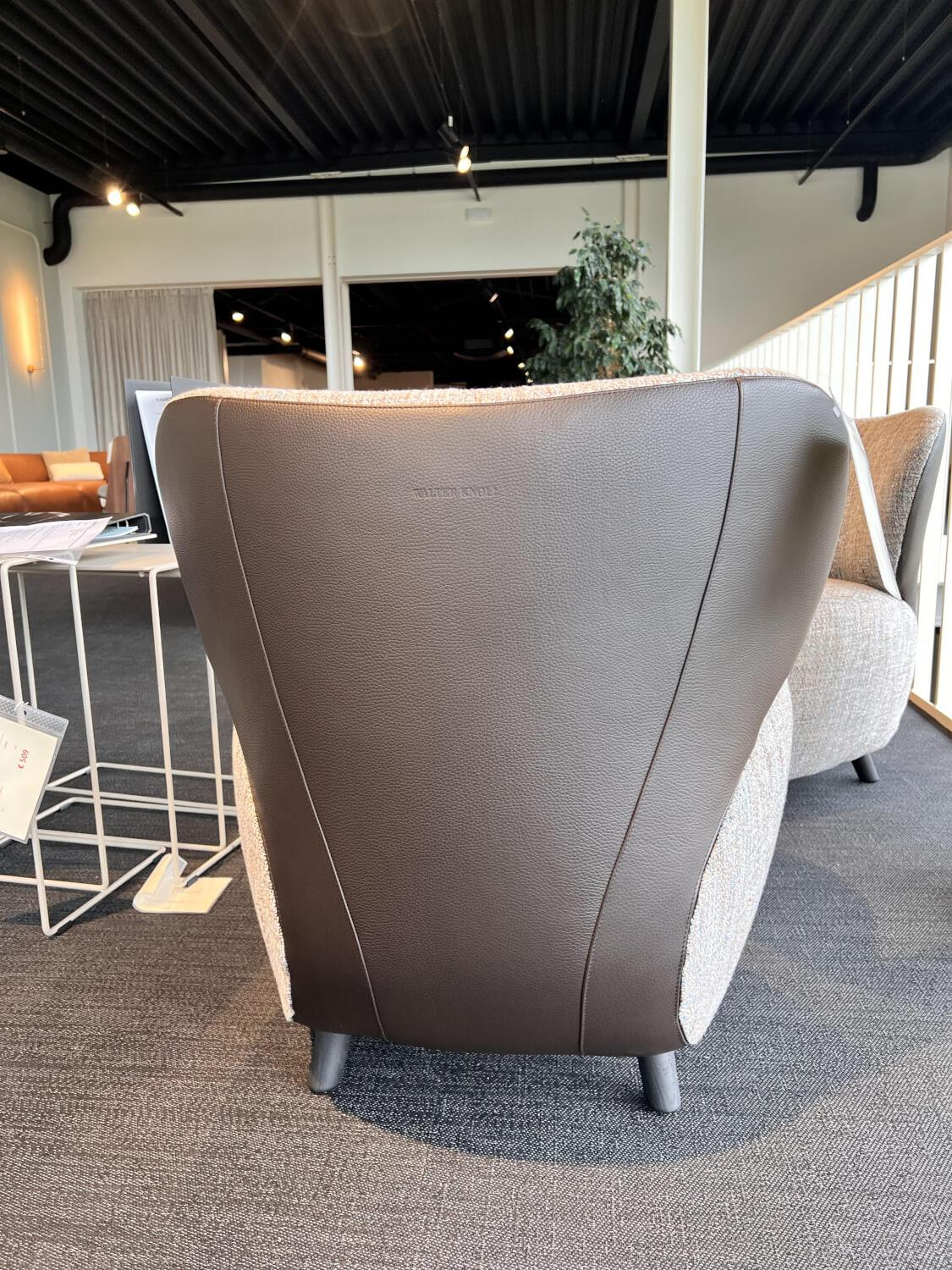 Walter Knoll - Sessel Bao Klein 227 10 C Innen Stoff Sorell 7873 Topaz Rücken Leder Rodeo Soft Schokoladenbraun Füße Buche Schwarz Lackiert - 3