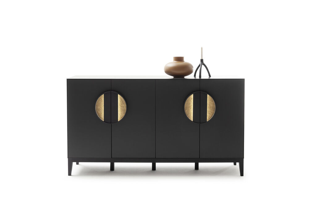 Raum.Freunde - Hochzeitsschrank Sideboard 800300-21 Jyn Lack Schiefer Schwarz - 1